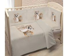 Ipersan Set 5 Pezzi Copripiumino lettino fotografico Piazzato Fine-Art GUFO