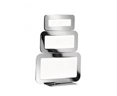 WOFI Lampada da Tavolo Integriert, 18 W, Argento, 15 x 25 x 35 cm