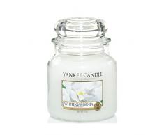 Yankee Candle - Candela In Vasetto, Fragranza White Gardenia, Colore Bianco