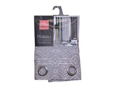 homea Tenda a occhielli poliestere, Poliestere, grigio, 260x140 cm