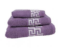 forentex Giochi di asciugamani (Ref vsc-500g) uso multifunzione per bagno, Doccia, lavandino, spiaggia, 100% Cotone/Cotone, Viola, di da 3Â pezzi 30Â X 50, 50Â x 90,100Â x 140Â cm
