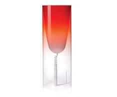 Kartell Toobe Lampada da Tavolo, Confezione da 1 Pezzo, Rosso, Cristallo, 20x55 cm
