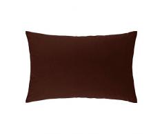 Federa per guanciale 50 x 75 cm Atmo in Tinta Unita Cioccolato