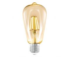 Eglo 11521 ST64 luci a LED, 4 W, E27, vetro ambra 2200 K E27, colore: giallo