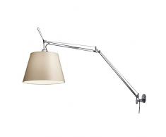 Artemide Tolomeo Lampada Mega Parete On/Off 42, Pergamena, 0564010A+0563050A+0780030A