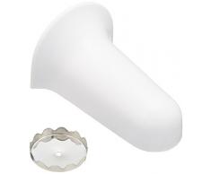 WENKO 4409010100 Portasapone magnetico, plastica, 4.5 x 4 x 7 cm, Bianco