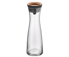 WMF 617706600Â Caraffa dacqua di base, 1.0 l, Altezza 29 cm, Decanter in vetro, Coperchio in silicone, Chiusura CloseUp, Rame