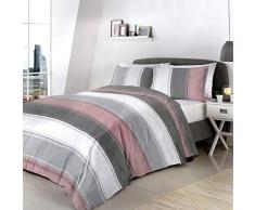 Fusion Betley-Easy Care - Set Copripiumino Singolo in Policotone, Colore: Rosa