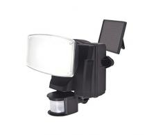 Ranex 10.044.10 Lampada da Parete Solare LED-con Sensore di Movimento, Nero, 21.3 x 26.5 x 26.5 cm