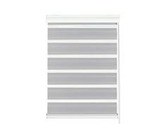 Gardinia KlÃ¶ckner Tenda a Rullo Doppia, Grigio, 60 x 160 cm