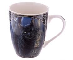 Tazze e Tazzine Tazza Mug Colazione Gatto Nero Che Fa Le Fusa By Lisa Parker