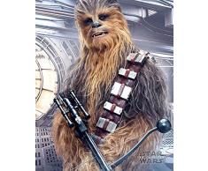 Pyramid International Chewbacca Bowcaster Star Wars l ultimo Jedi Mini Poster, plastica/Vetro, Multicolore, 40Â x 50Â x 1.3Â cm