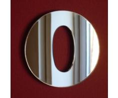 Numero 0 Specchio: 15 cm.