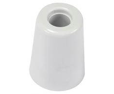 BRINOX Ferma Porta Grande con Vite, Ver Portascopino, Bianco, 5Â x 3.7Â x 3.7Â cm