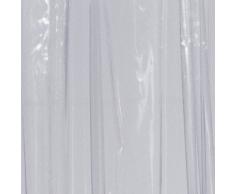 RIDDER 364000-350 - Tenda per la Doccia Brillant, 240 x 180 cm, Anelli Inclusi, Colore: Trasparente