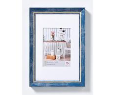 Walther Design Chalet Cornice Portafoto, Blu, 10x15 cm