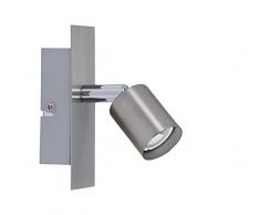 Paulmann 66706Â Spotlight Georgia Max 1 x W Gu10Â 230Â V In Nickel Spazzolato 667.06Â Plafoniera Lampada Soffitto Led Lampada Faretto da Soffitto