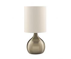 Searchlight Lampada da tavolo tattile, 40 W, ottone anticato