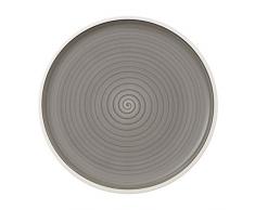 Villeroy & Boch Manufacture Gris Piatto da Pizza, 32 cm, Porcellana Premium, Grigio
