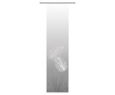Home Fashion Capri Tenda a Pannello, Poliestere, Grigio, 245 x 60 cm