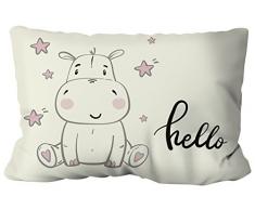 Simply Cosy Scatola di Cartone, Prodotto con Un Motivo Leger 017Â Cuscino del nocciolo di Ciliegia, Cotone, Diverse, 26Â x 19Â cm