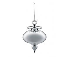 Alessi MW42 3 Dressed for X-mas Decorazione per Albero di Natale in Porcellana e Vetro Soffiato, Finitura lucida