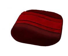 Kleine Wolke Tappeto da Bagno Serie Siesta, Poliacrilico, Rosso Vivo, 55 x 65 cm