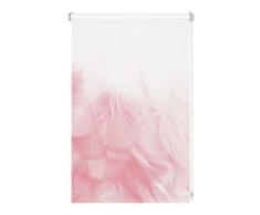 GARDINIA Tenda a rullo Digiprint, Piume, Fissaggio a incastro, Stampa digitale, Opaca, Incl. materiale di montaggio, Bianco/Fantasia, 110 x 150 cm (LxH)