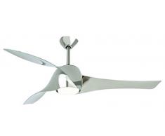 210 311 Minka Aire ventilatore a soffitto Artemide progettazione nichel liquido, 147 cm di diametro di design george Kovacs inclusi telecomando con la luce 210.310