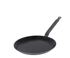 De Buyer - Padella per crÃªpe in lamiera, spessore 2 mm, colore: Blu