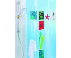 Spirella Postcard Clear 10.39048 Tenda da Doccia in Vinile 180x200 cm