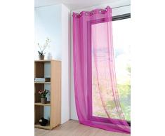 Lovely Casa R61697001VL Tenda trasparente, in poliestere, 135Â x 260Â cm, Fucsia