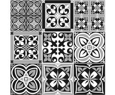 Ambiance-Live, Adesivo da Parete, Adesivo murale: Piastrelle di Cemento Adesivo murale - Azulejos - 15 x 15 cm - 9 Pezzi