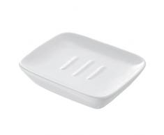 FERIDRAS Dublino Portasapone, Bianco, 3x11.8x2.5 cm,