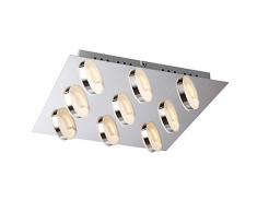 Style home Stylehome LED Dekenlampe X48084 27W Lampada da soffitto 27 W, Chrom