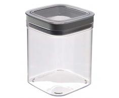 Curver Dry Cube Barattolo Quadrato - 1,3Lt - 12X12X15H Trasparente/Grigio