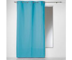 Douceur dIntérieur Panama Tenda con occhielli, in cotone, dimensioni: 140 x 240 cm, ceramica, blu, 140x2x240 cm