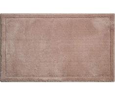 Grund, Tappetino da Bagno, 100% poliacrilico, Ultra Morbido, Antiscivolo, Certificato Oeko-TeÑ , Modello âLakeâ, Taranto - Schokosahne, 60 x 100 cm