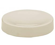 Ridder Pure - Portasapone in Porcellana, Colore: Beige 12,5 x 12,5 x 2,8 cm