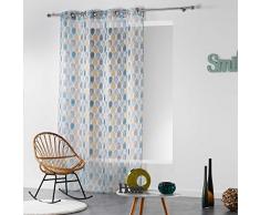 Douceur d interno palpito Pannello a occhielli poliestere, Poliestere, bianco, 240x140 cm