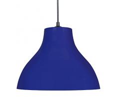 Tosel 14350 - Lampada a Sospensione 1, in Acciaio, 100 W E27 Blu