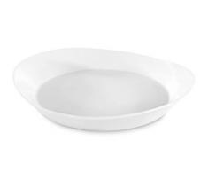 Berghoff Eclipse Piatto Pasta Eclipse 4 X, Porcellana, Bianco, 4 Pezzi