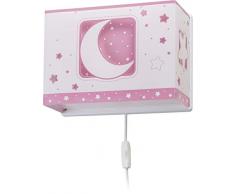 Dalber - Lampada da parete E-27, Chiaro di luna rosa, Multicolore, 31 x 13 x 22.5