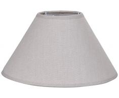 Better & Best 25 Forma Paralume in lino, rotondo, tipo Cina, 25 cm, colore tortora, dimensioni inferiore: 24 x 24, diametro superiore: 9 x 9 cm, altezza: 15 cm