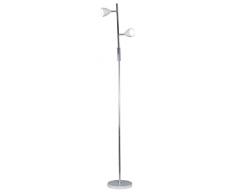 Naeve Leuchten LED lampada a stelo, 2teilig in metallo, 3Â W, 19Â x 19Â x 145Â cm, Cromo 2034123