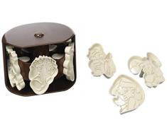 Tools by Aubecq 500306 Asterix tagliapasta in plastica Marrone Scuro, 9,5 x 9,5 x 7 cm