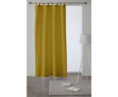 Martina Home Levante Tenda con passanti, tessuto, Senape, 140 x 260Â cm