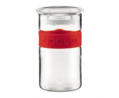 Bodum 11128-294 - Porta bicchiere Presso con fascia in silicone, capacitÃ 0,25 l, colore: Rosso