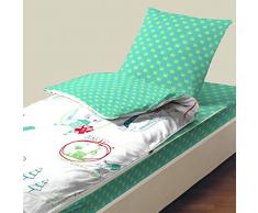 Bleu CÃ¢lin Biancheria da Letto, Turchese per Bambini, 90x190 cm