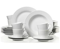 Ritzenhoff & Breker 097252 - Servizio da tavola Coordinato Bianco, 30 Pezzi